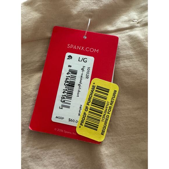 SPANX Shape High-Waisted Girl Short Shapewear Nude Size L NWT - Picture 5 of 5